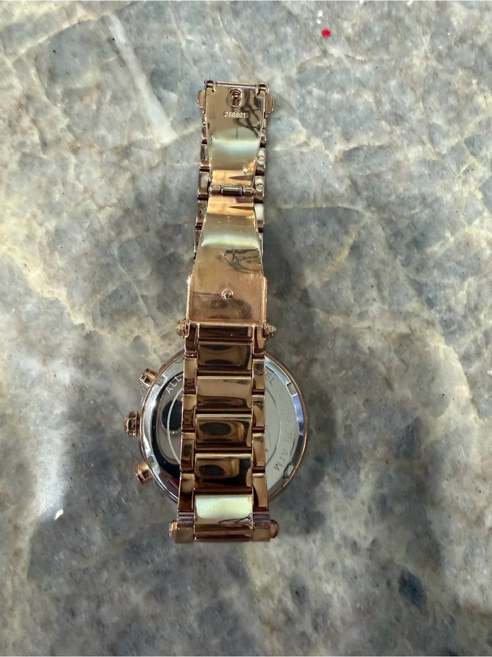 Michael Kors Rose Gold Crystal Bezel Women's Chronograph Watch
